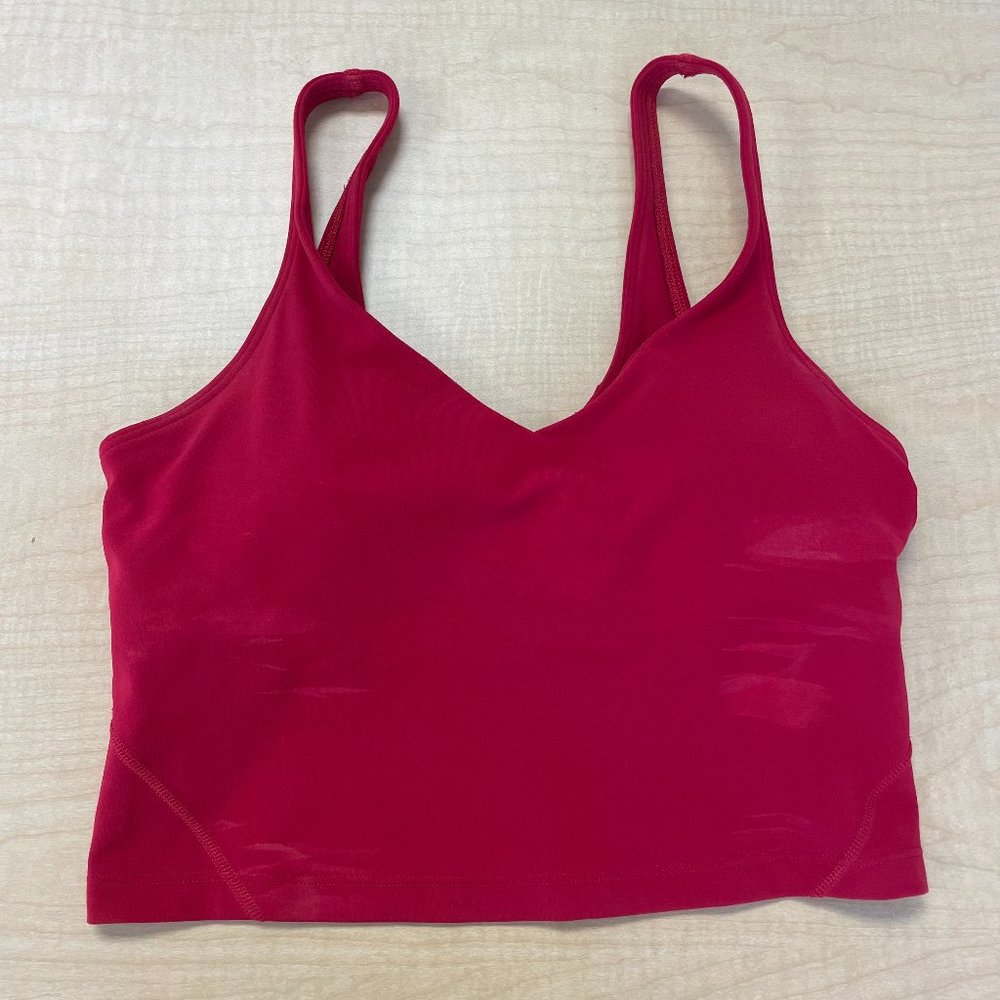 lululemon Dark Red Lunar New Year Align Tank